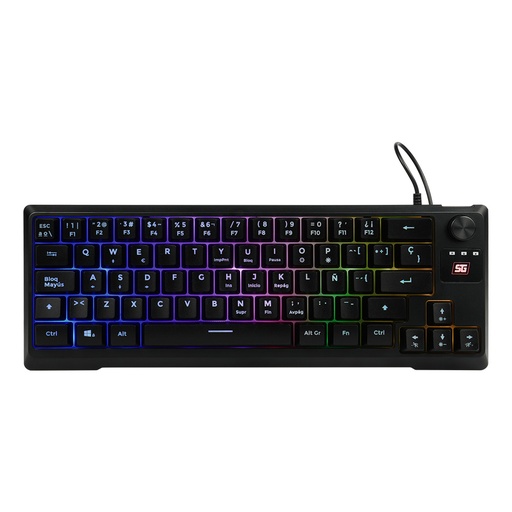 [KNM181033] Teclado Mecánico Game Factor KBG560 Iluminación RGB Switch Blue USB