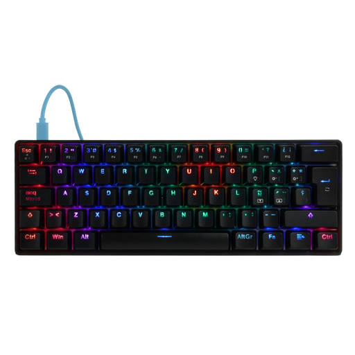 [KNM181034] Teclado Mecánico Gamer Game Factor KBG560 RGB Switch Red Alámbrico Español