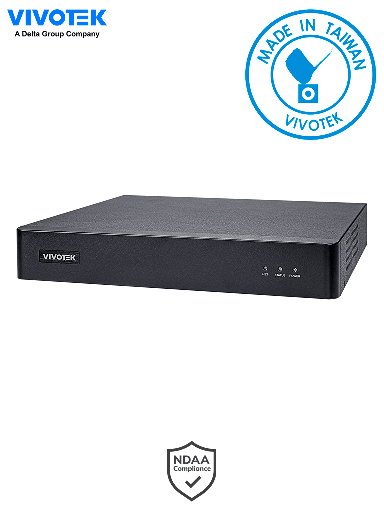 [SEC8001] Vivotek nd9213p -  grabador nvr 4 canales/ 1 bahia de disco/ 4 puertos poe fe rj45 / 1 puerto fe rj45/ 1 puerto hdmi 4k/ 1 puert