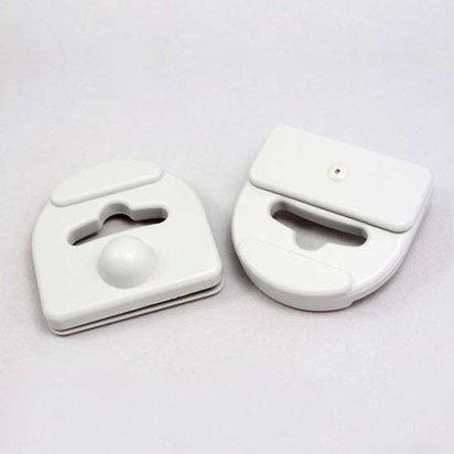 [SEC8153] Paquete de 100 tags rf para empaques tipo blíster, color gris claro