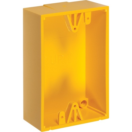 [SEC8332] Caja de montaje color amarillo para botones de emergencia sti