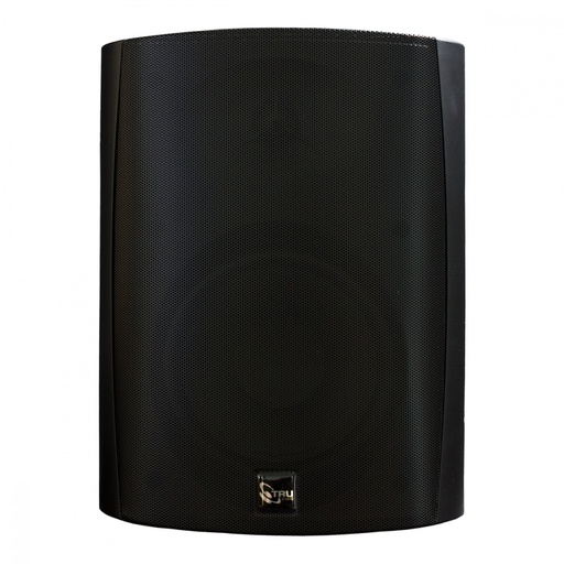 [SEC8393] Altavoz de 2 vías para exteriores de 70v / 100v, woofer de 6.5 in, tweeter de cúpula suave de seda de 1in, negro.