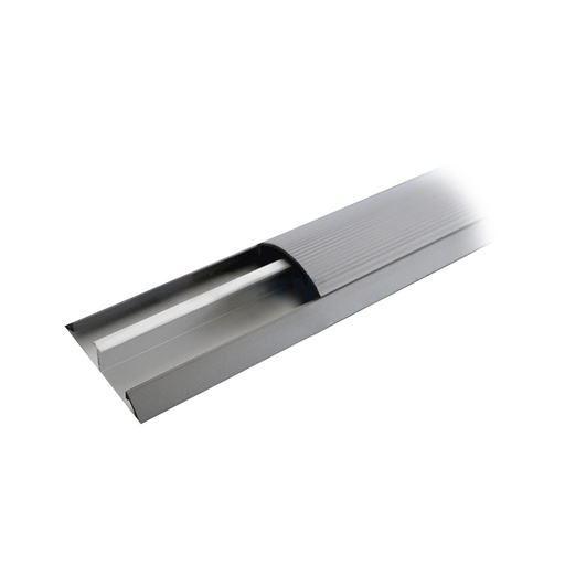 [WIR2614] Ducto de media caña de aluminio, tramo de 2.5m de largo (8801-80300)