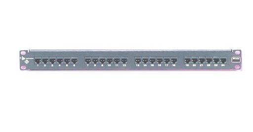 [NET4731] Patch panel utp hd6 categoría 6, de 24 puertos, plano, 1ur