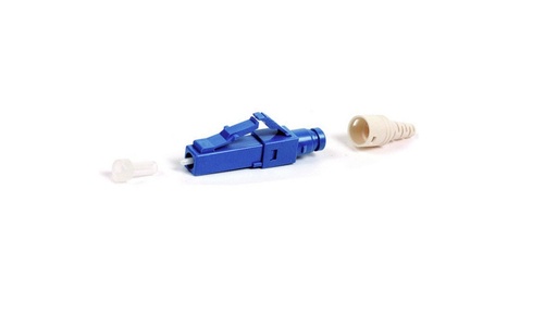 [WIR2684] Conector de fibra óptica pre-pulido lightbow lc/upc simplex, monomodo os1/os2, re-terminable, color azul
