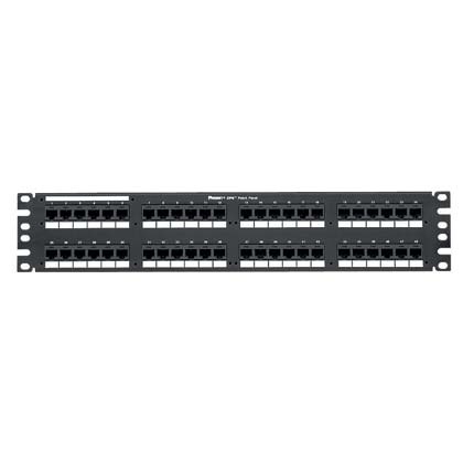 [NET4737] Panel de parcheo de impacto (110), plano, categoría 6, de 48 puertos, 2ur