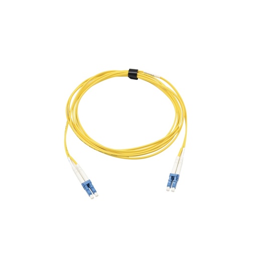 [WIR2702] Jumper de fibra óptica monomodo (os2), xglo, riser, lc/upc-lc/upc duplex, ofnr, color amarillo, 3 metros