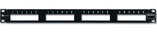 [WIR2838] Patch panel max modular, de 24 puertos, plano, 1ur