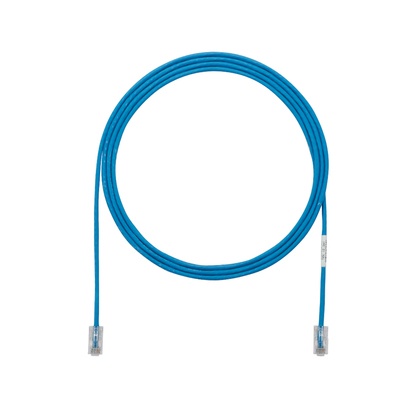 [NET4778] Cable de parcheo utp, cat6a, diámetro reducido (28 awg), cm/lszh, color azul, 8in (20.3cm)