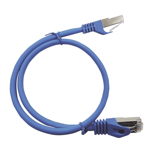 [NET4791] Patch cord cat6a 10g blindado 7.0m ( 22.96 ft )  azul
