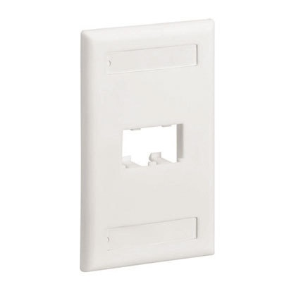 [WIR2962] Placa De Pared Vertical Clásica Panduit Salida Para 2 Puertos Mini-com Con Espacios Para Etiquetas
