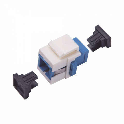 [WIR2983] Acoplador keystone de fibra óptica monomodo sc/pc simplex a sc/pc simplex 