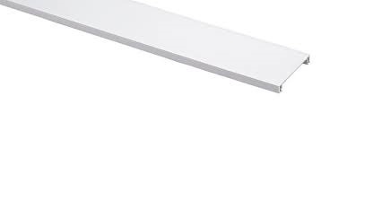 [WIR3007] Cubierta para canaleta t-70, de pvc rígido, 70.1 x 9.1 x 2400 mm, color blanco mate