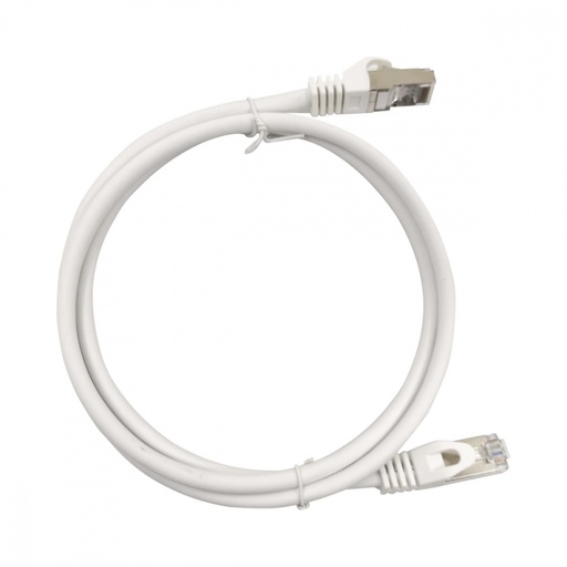 [NET4830] Patch cord cat6a 10g blindado  2m ( 6.25 ft ) blanco