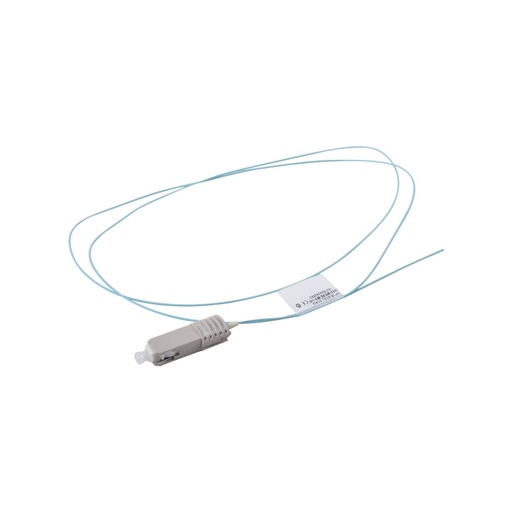 [WIR3065] Pigtail de fibra óptica sc simplex, multimodo om3 xglo 50/125, ofnr, color aqua, 1 metro