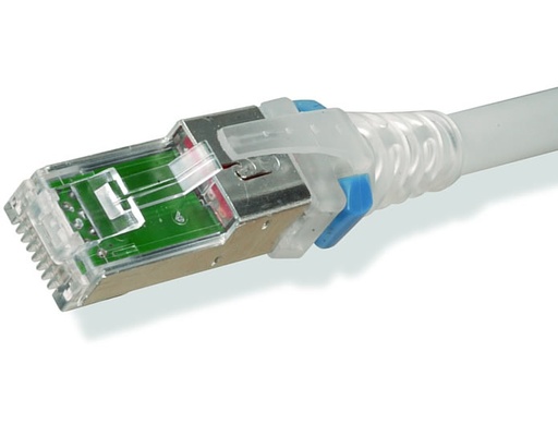 [NET4844] Patch cord z-max cat6a s/ftp, cm/ls0h, 3ft, color blanco, versión bulk (sin empaque individual)