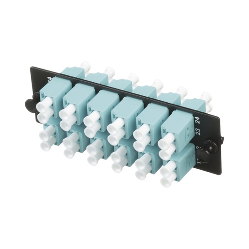 [WIR3094] Panel De 12 Adaptadores De Fibra Óptica LC Panduit 10Gig Dúplex Multimodo