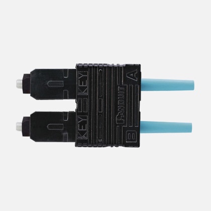 [WIR3177] Jumper de fibra optica multimodo 50/125 om3, sc-sc duplex, ofnr (riser), color aqua, 2 metros