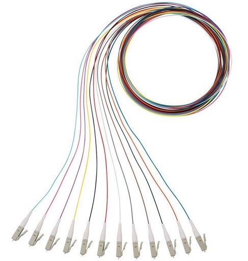 [WIR3189] Kit de 12 pigtails con conector lc, multimodo 50/125 om4, 900um, de 1 metro