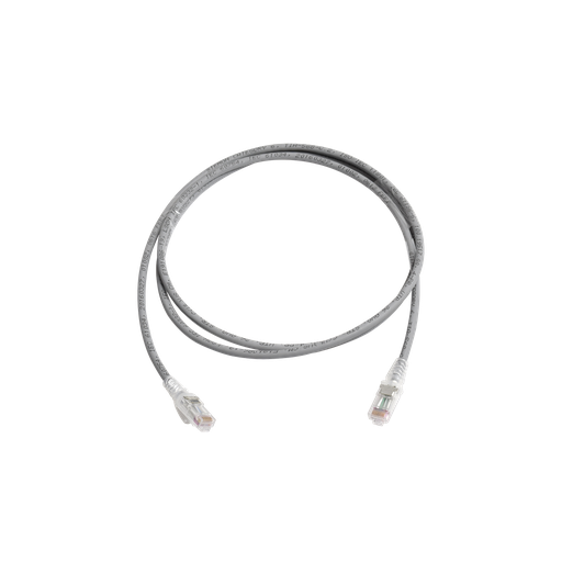 [NET4882] Patch cord mc6 modular cat6 utp, cm/ls0h, 5ft, color gris