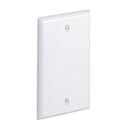 [WIR3197] Placa de pared ciega universal, material abs, color blanco mate