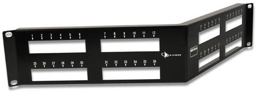 [WIR3206] Patch panel max modular, de 48 puertos, angulado, 2ur