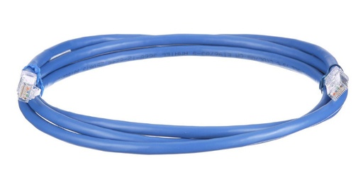 [NET4907] Cable de parcheo utp, cat6a, 24 awg, cm, color azul, 10ft