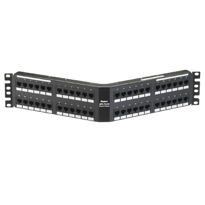 [NET4930] Panel de parcheo de impacto (110), angulado, categoría 6, de 48 puertos, 2ur