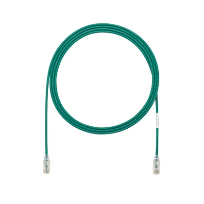[NET4939] Cable de parcheo tx6, utp cat6, diámetro reducido (28awg), color verde, 3ft 
