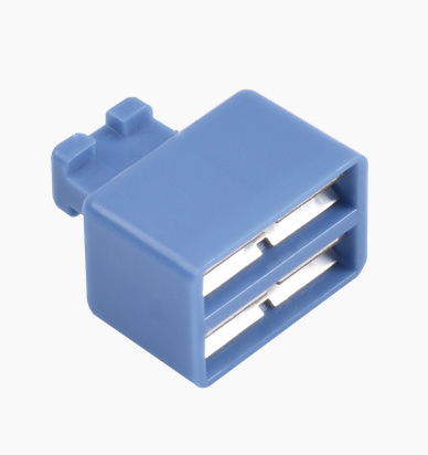 [WIR3337] Clip de puente, para uso con regletas s66 de siemon, de 1 par, color azul