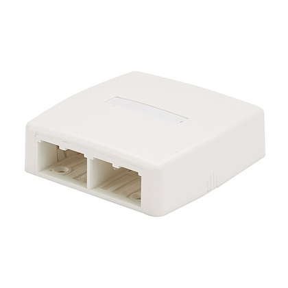 [WIR3341] Caja de montaje en superficie, para 4 módulos mini-com, color blanco mate