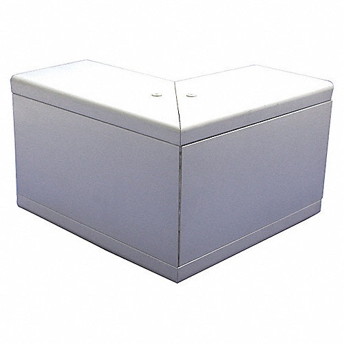 [WIR3584] Esquinero exterior de aluminio,  para canaleta inka100 (8110-80001)