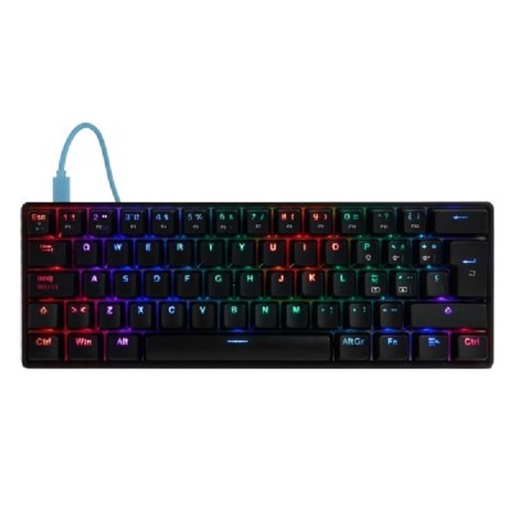 [KNM181078] Teclado Mecánico Gamer Game Factor KBG560 RGB Switch Blue Alámbrico Español