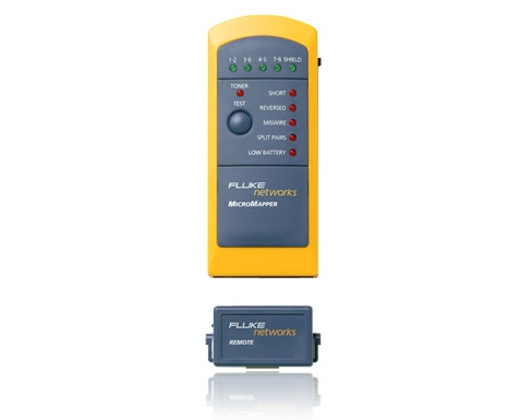 [WIR3626] Probador de mapa de cableado micromapper™, para verificar rápida y fácilmente la integridad del cableado de par trenzado de ethe