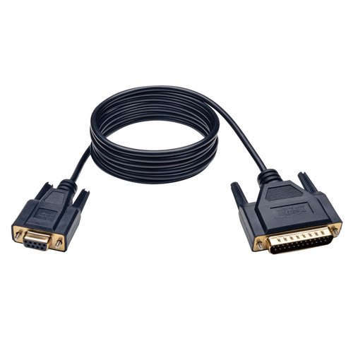 [WIR3660] Cable modem nulo serial rs232 db9 a db25 h/m 1.83m .
