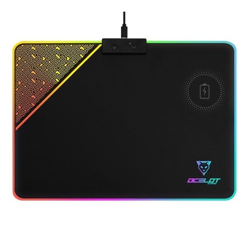 [ACC700156] Mousepad Ocelot Gaming OMPR01 RGB 35x25cm Grosor 5mm Negro
