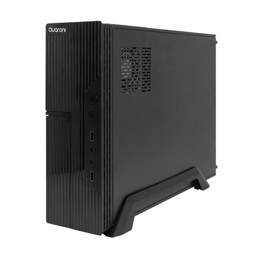 [CAB27531] Gabinete Quaroni Slim Mini-Tower Micro-ATX/Mini-ITX USB 2.0 Incluye Fuente De 500W