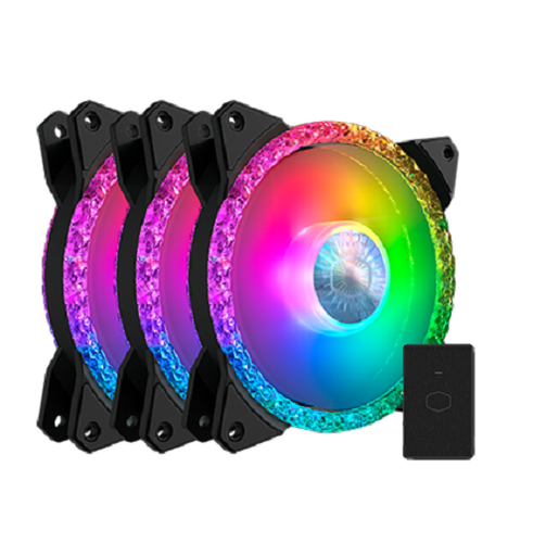 [COO99817-OB] Kit De 3 Ventiladores Cooler Master RGB 120mm