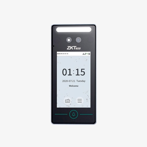 [SEC8784] Control de Acceso y Asistencia Biométrico ZKTeco SPEEDFACE-V4L TA 800 Usuarios 1000 Tarjetas USB Trabajo para Asistencia