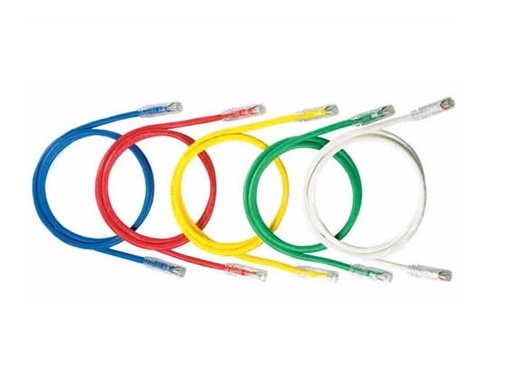 [NET5174] Cable de parcheo utp categoría 6, con plug modular en cada extremo - 1 ft (30.48 cm) - blanco