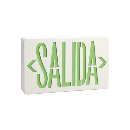 [POW52450] Letrero led de salida universal con alto brillo/uso en pared, lateral o techo/batería de respaldo incluida.