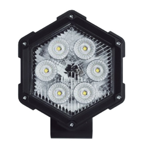 [AUD71123] Luz de trabajo ultra brillante, 6 led, 30 watts, 12-24 vcd