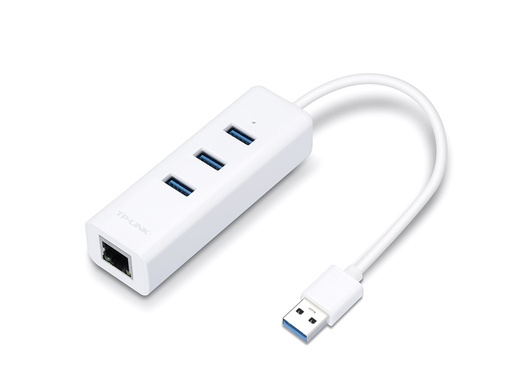 [NET5248] Adaptador usb hub tp-link ue330 / 3 puertos usb 3.0 + 1 adaptador ethernet 1gbps / plug and play
