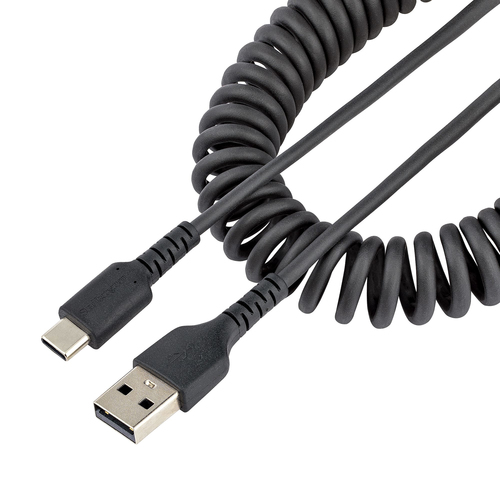[WIR3840] Cable 50cm carga usb a a usb c usb tipo c en espiral usb