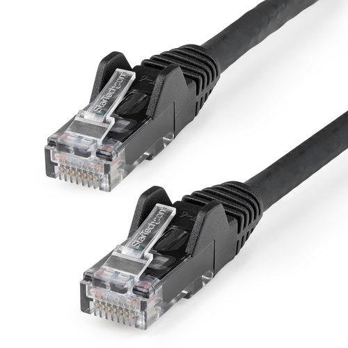 [NET5357] Cable ethernet cat 6 de 50cm lszh patch utp sin enganches negro