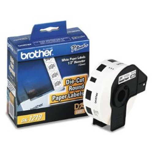 [POS546] Etiqueta Pre-Cortada Brother DK-1219 12mm 1200 Etiquetas