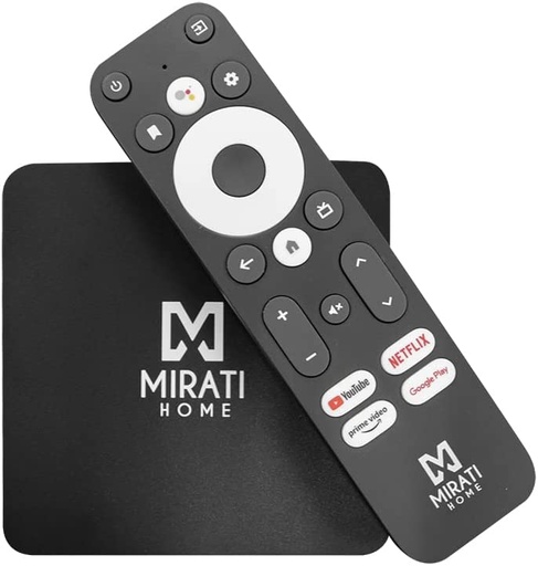 [ACC700415] TV Box Mirati MTB001 Con Android TV 10 Memoria RAM De 1GB Almacenamiento 8GB Wi-Fi Ethernet USB MicroSD