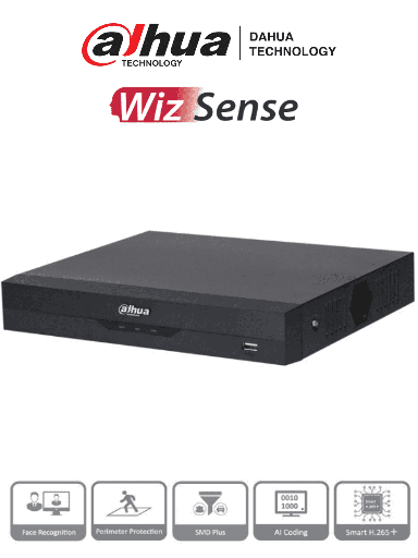 [SEC9619] DVR De 8 Canales Dahua XVR5108HS-4KL-I3 Para 1 Disco Duro Máx. 16TB 2x USB 1x RJ-45