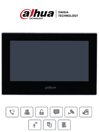 [MNS36574] Monitor IP Dahua DHI-VTH2621G-P Con Pantalla Táctil 7” Alámbrico