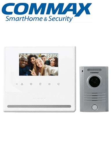 [SEC9625] Commax cdv43yp - paquete de monitor con pantalla de 4.3 pulgadas manos libres incluye frente de calle de aluminio con relay para